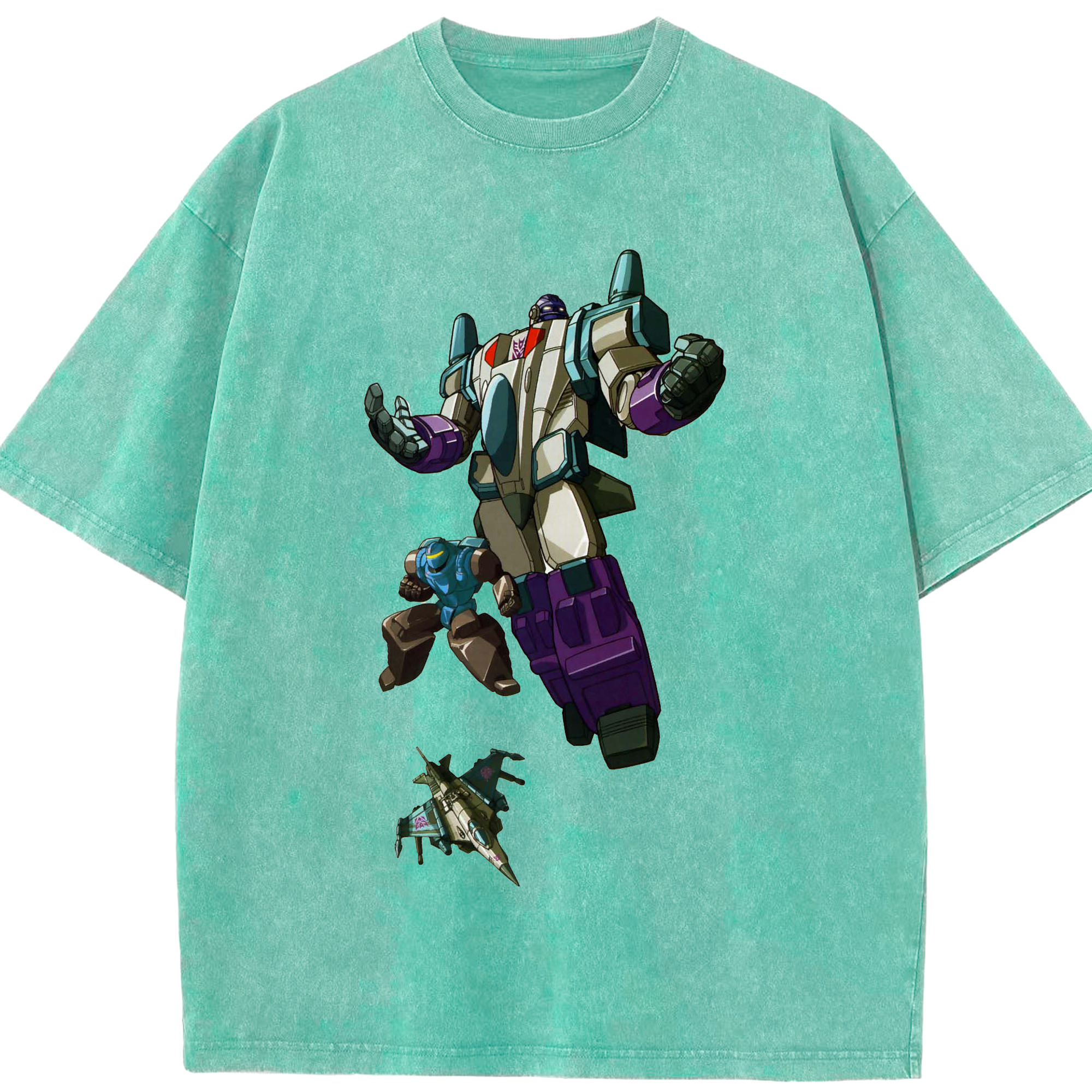 （画像用）  綿100% ヴィンテージ風 半袖Tシャツ（フロントプリント）